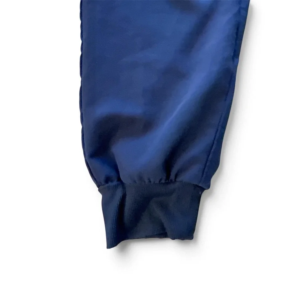 FIGS High Waisted Zamora Jogger Scrub Pants Size Medium Navy Blue Technical